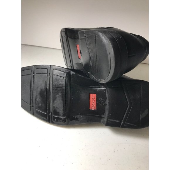 Dexter Black Leather Lace Up Men’s Dress Shoes Size 9 with Square Toe - Picture 12 of 12